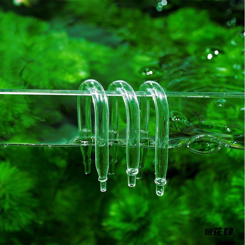 玻璃挂缸连接环保亚克力水管弯管迷你小口U型管CO2透明连接管