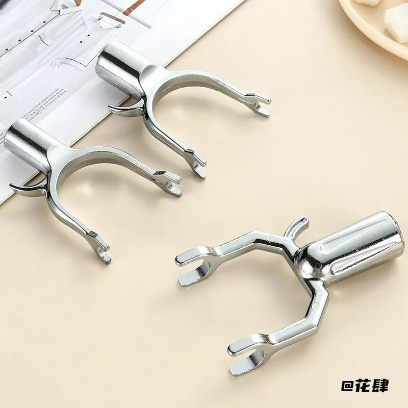 晾衣杆接头铝合金衣叉头撑衣杆接头居家日用家务拉钩挑挂衣架