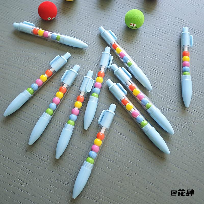 可爱表情珠子按动笔五月天wmls物料中性笔五月天演唱会中性笔