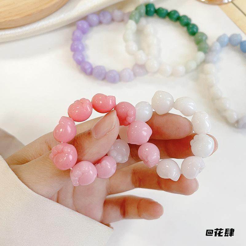 甜美学生冰透手串珠手链女款小猫爪可爱渐变菩提可爱串珠糖果色,饰品/流行首饰/时尚饰品新,多宝手串,淘宝优惠券,粉丝福利购,淘宝优惠卷