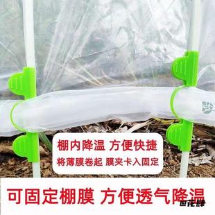 防风卡扣夹便捷夹子稳固固定夹紧绿植小拱棚防风夹压膜夹支架