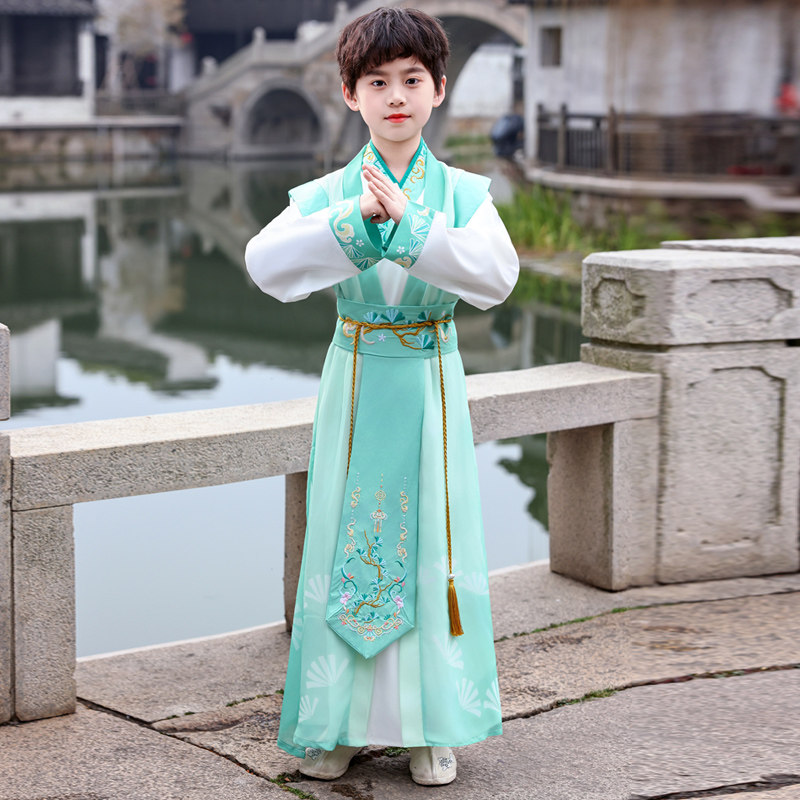 汉服男童女童春秋季中国风古装