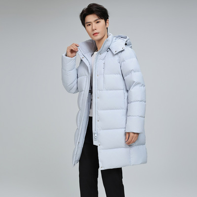 东北哈尔滨羽绒服男款抗寒超厚女款外套中长款显瘦保暖羽绒服女