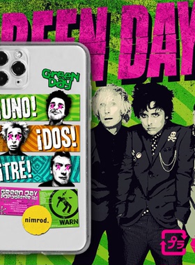 green day绿日乐队摇滚朋克华为小米OPPO红米三星vivo一加iQOO手机壳适用苹果13iPhone12promaxs14plus11xr15