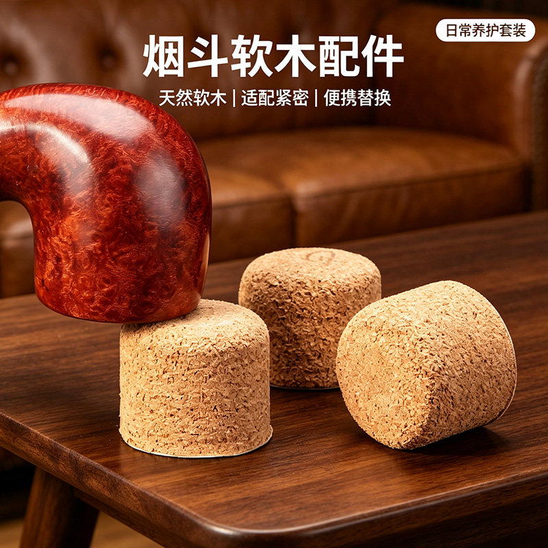 烟斗磕烟灰神器软木塞防磕伤