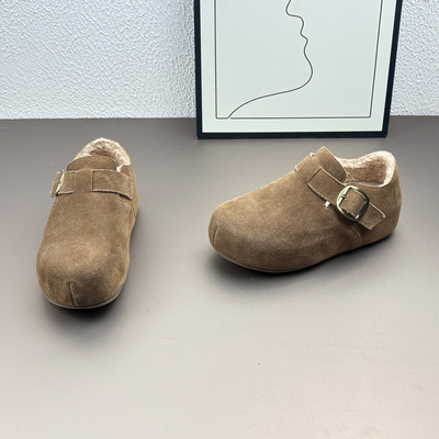 冬季巨好看加绒保暖勃肯鞋女