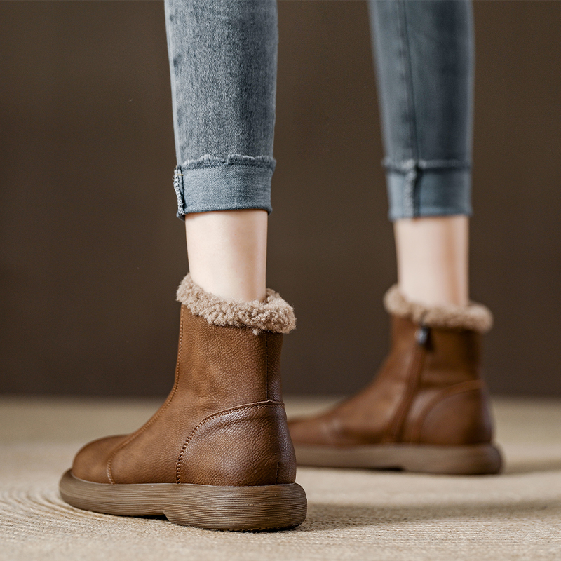 真皮透气雪地靴赠送运费险冬季