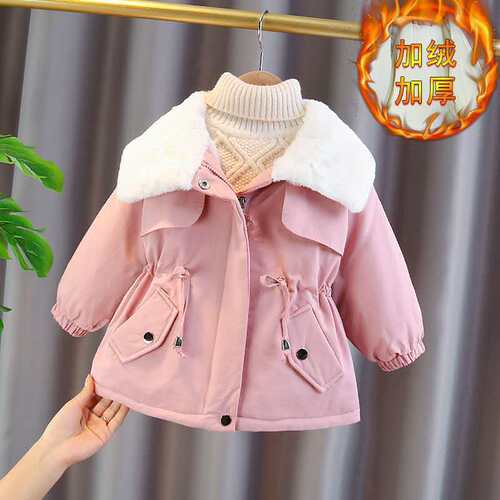女童派克服秋冬装棉衣新外套棉袄
