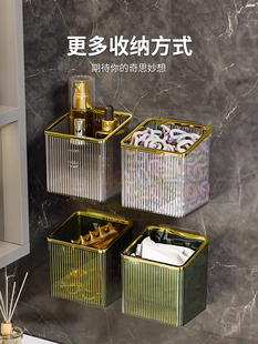 废弃洗脸巾收纳盒壁挂卫生间洗漱台用过的二次擦脸巾洁面巾收纳筒