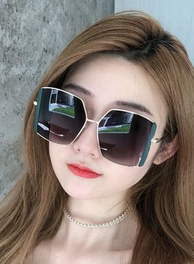 街拍遮阳太阳眼镜防晒大框女墨镜