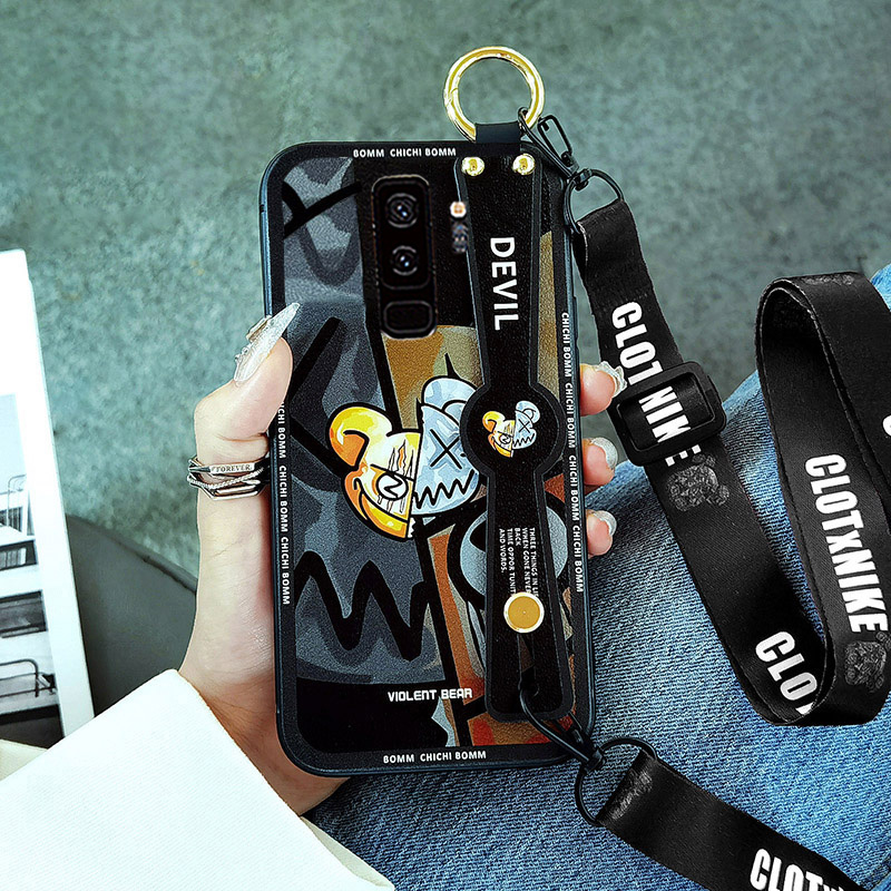 适用于三星s9手机壳s8 腕带支架s7防摔g9600潮牌g9350磨砂软壳s6edge