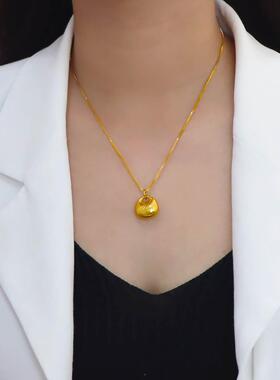 越南沙金古法福袋项链女款挂绳实心钱袋小胖福吊坠久不掉色首饰