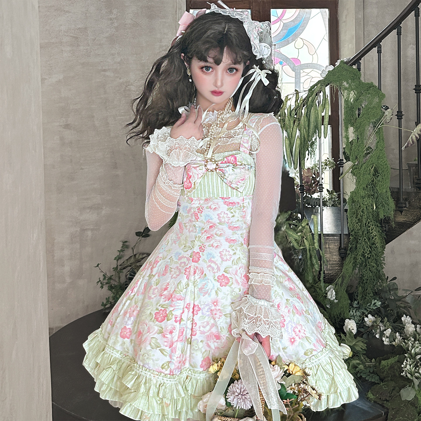 蔷薇废墟原创古早六片裁纯棉花墙ClaLolitaJSK连衣裙蔷薇春恋尾款,模玩/动漫/周边/娃圈三坑/桌游,lolita洛丽塔连衣裙,淘宝优惠券,粉丝福利购,淘宝优惠卷