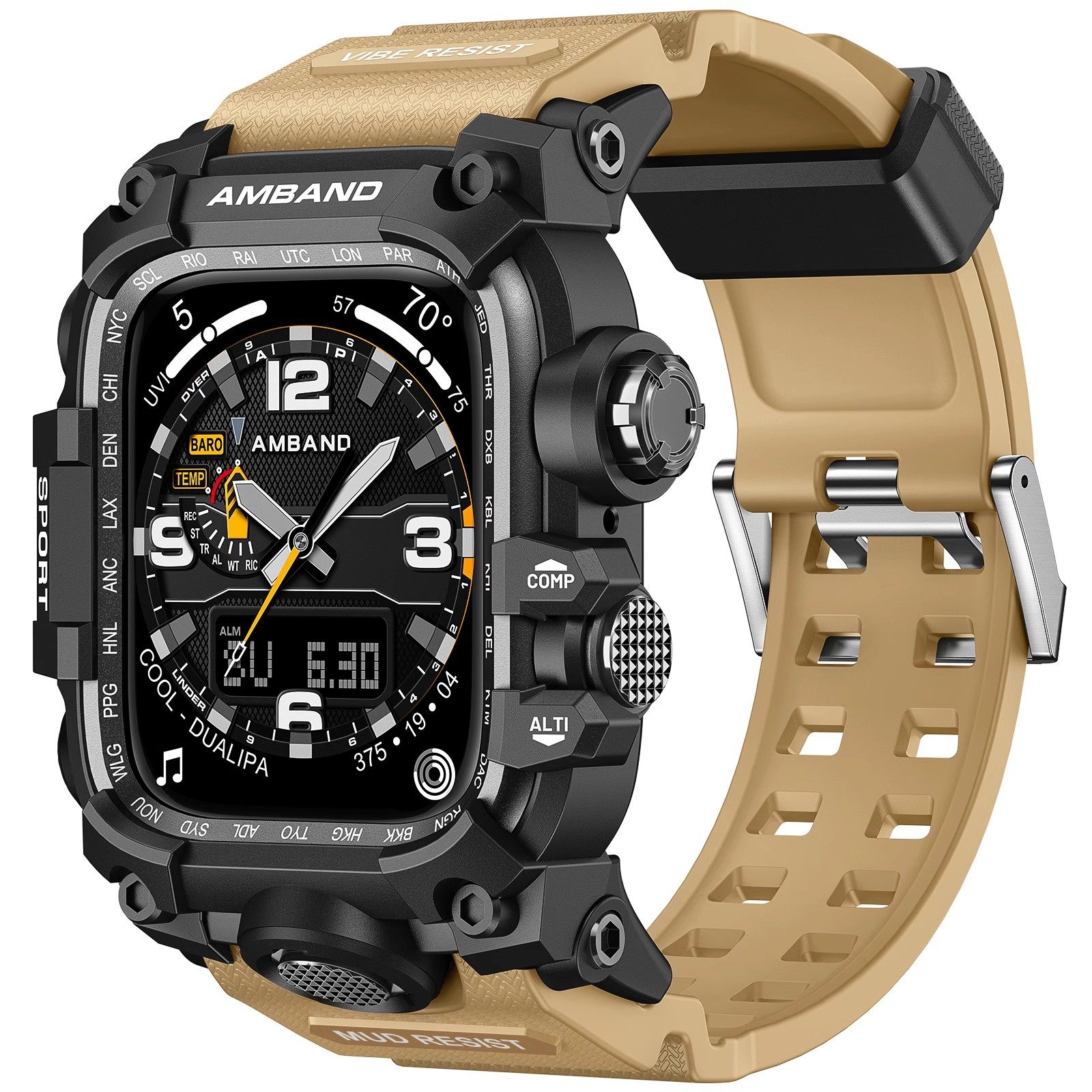 适用iWatch10表带改装小泥王保护壳AppleWatchUltra2苹果手表带S9代iWatch Ultra一体保护套SE男iWatch10潮牌