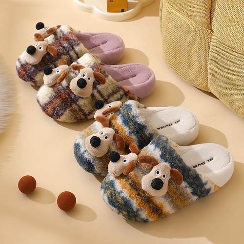 冬季儿童棉拖鞋防滑保暖加绒