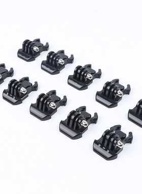 快拆活动基座gopro11/10/9/8/7/6/5 hero4/3灵眸山狗头盔底座摩托车头盔支架OSMO insta360 one r x  x2配件