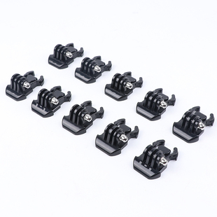 快拆活动基座gopro11/10/9/8/7/6/5 hero4/3灵眸山狗头盔底座摩托车头盔支架OSMO insta360 one r x x2配件