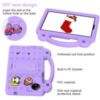 Suitable for Redmi pad SE 8.7-inch tablet case, EVA soft rubber case, anti-drop protective shell stand, cartoon cute protective case thumbnail 8