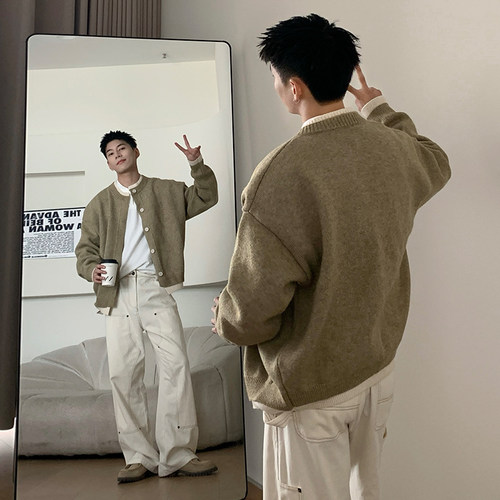 Holocene开衫假两件针织衫