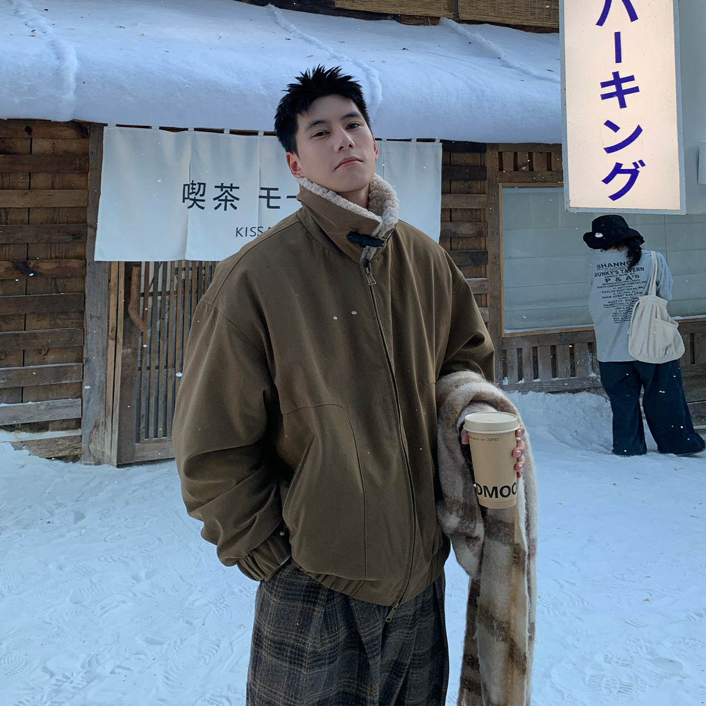 Holocene巴恩风棉服外套