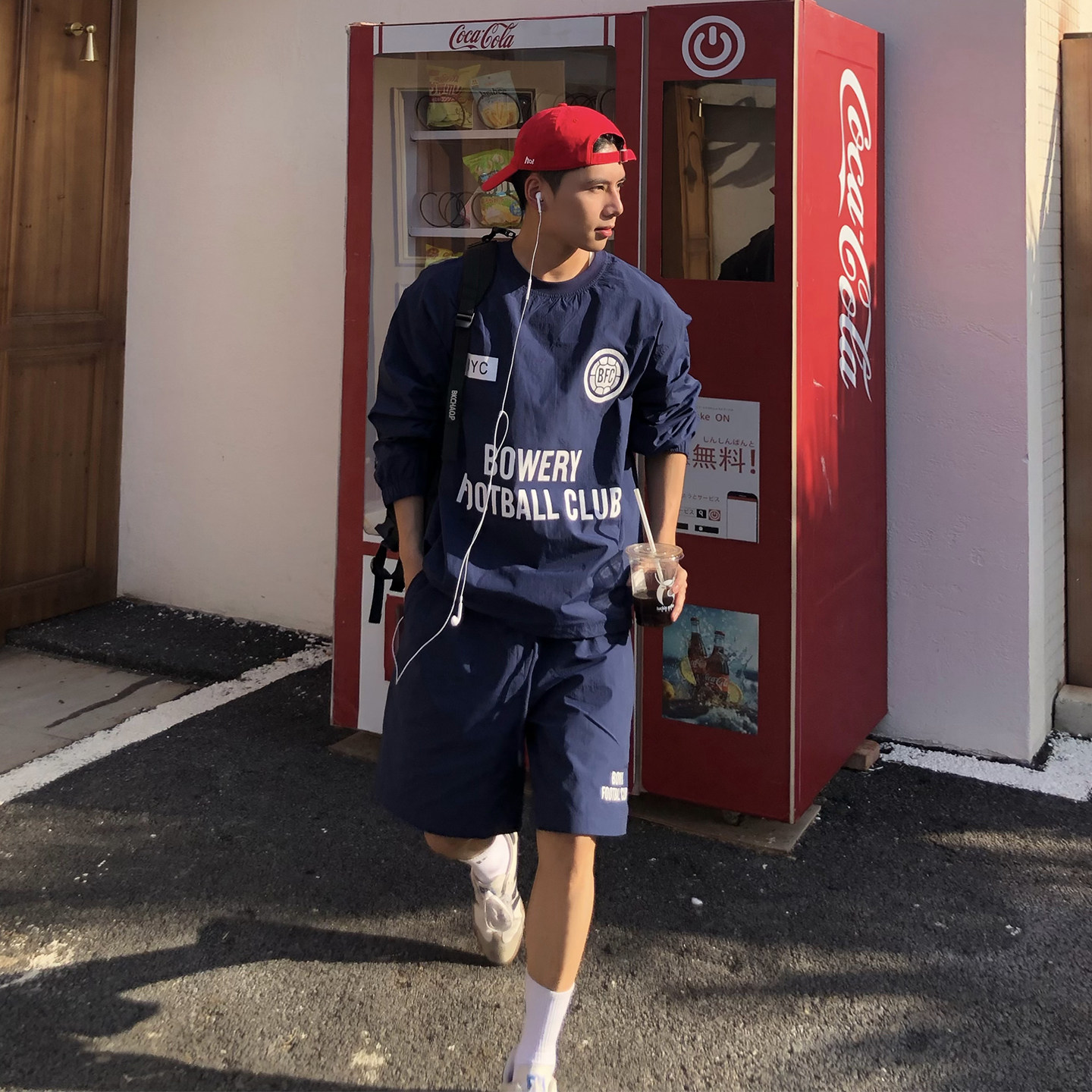 Holocene美式潮牌高街设计感字母印花卫衣男套装春季运动休闲一套