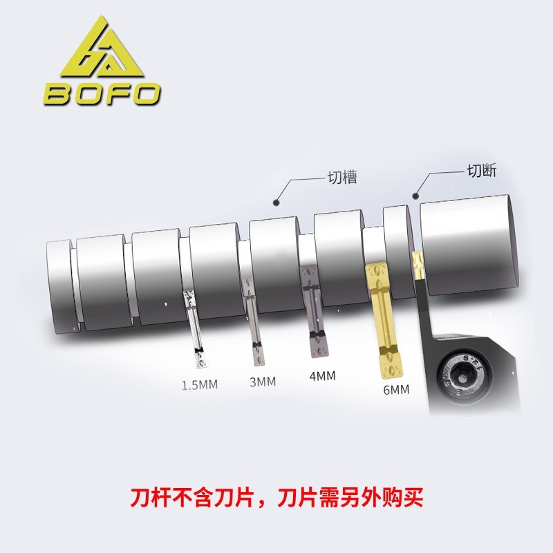 1.5mm外径切槽刀杆 MGEHR/MGEHL 1010/1212/1616/2Q020/2525 -1.5