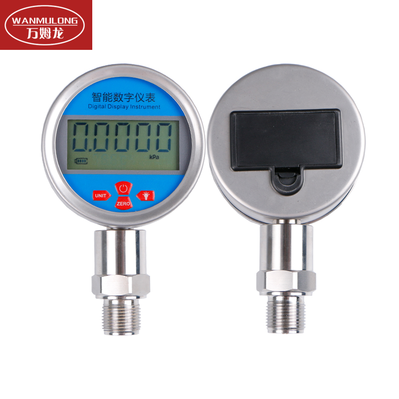 智能数显压力表0.2级高精度数字显示液压气压水压真空负压耐震表