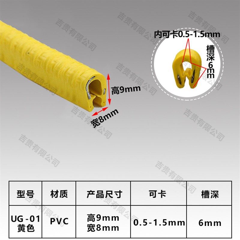 U型橡胶包边条密封条桥架护口条钢板不锈钢铁皮保护条塑料封边条,工业油品/胶粘/化学/实验室用品,实验室漏斗,淘宝优惠券,粉丝福利购,淘宝优惠卷