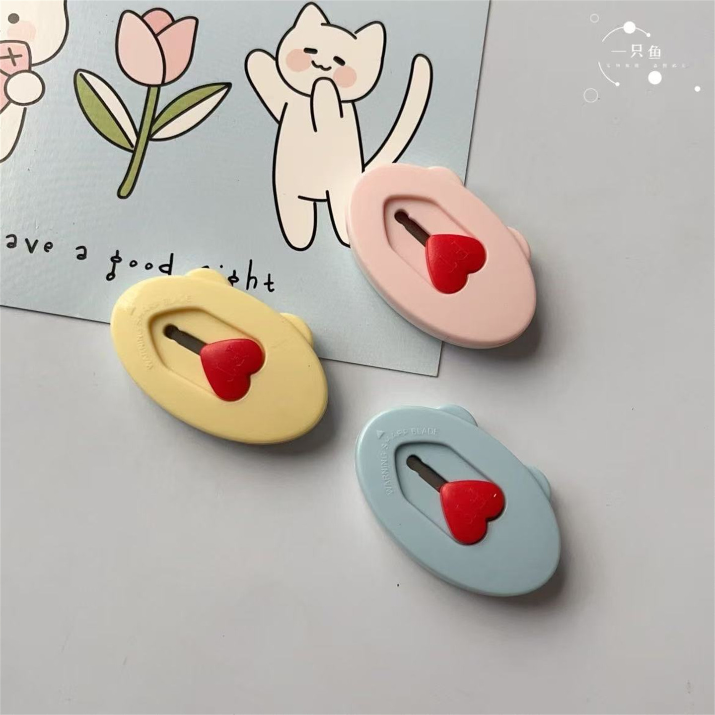 创意立体爱心蝴蝶结快递刀冰箱贴