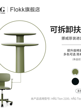 HAG Tion电脑椅办公椅可拆卸扶手人体工学椅座椅配件挪威原装进口