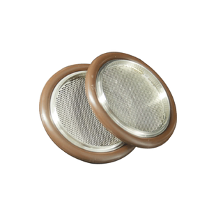 真空过滤网支密不锈钢304氟胶网支架硬网外圈带网软网KF16 25 40