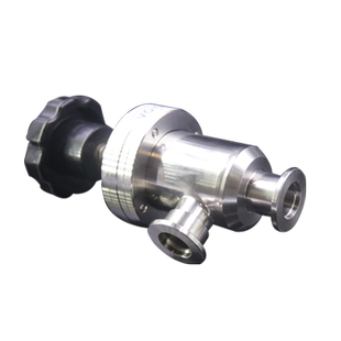 不锈钢手动高真空挡板阀GD-J(b)-10KF16 KF25KF40 KF50 CF35角阀