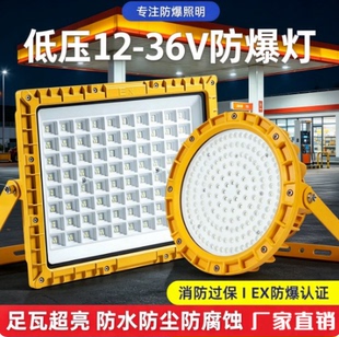 LED低压防爆灯加油站仓库车间化工厂防腐防水12v24v36v应急防爆灯