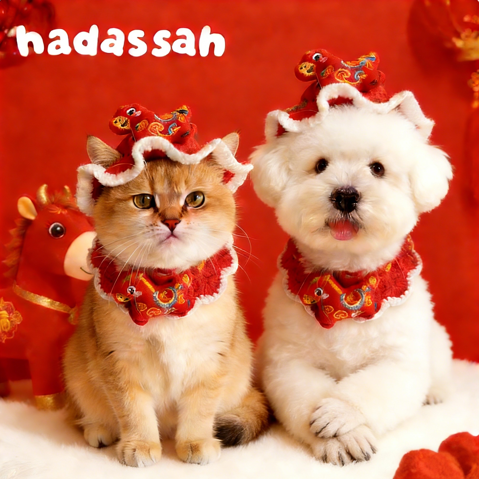 马年新款宠物猫咪新年围巾狗狗过年帽子春节小狗装扮保暖针织围脖,宠物/宠物食品及用品,围巾/口水巾,淘宝优惠券,粉丝福利购,淘宝优惠卷