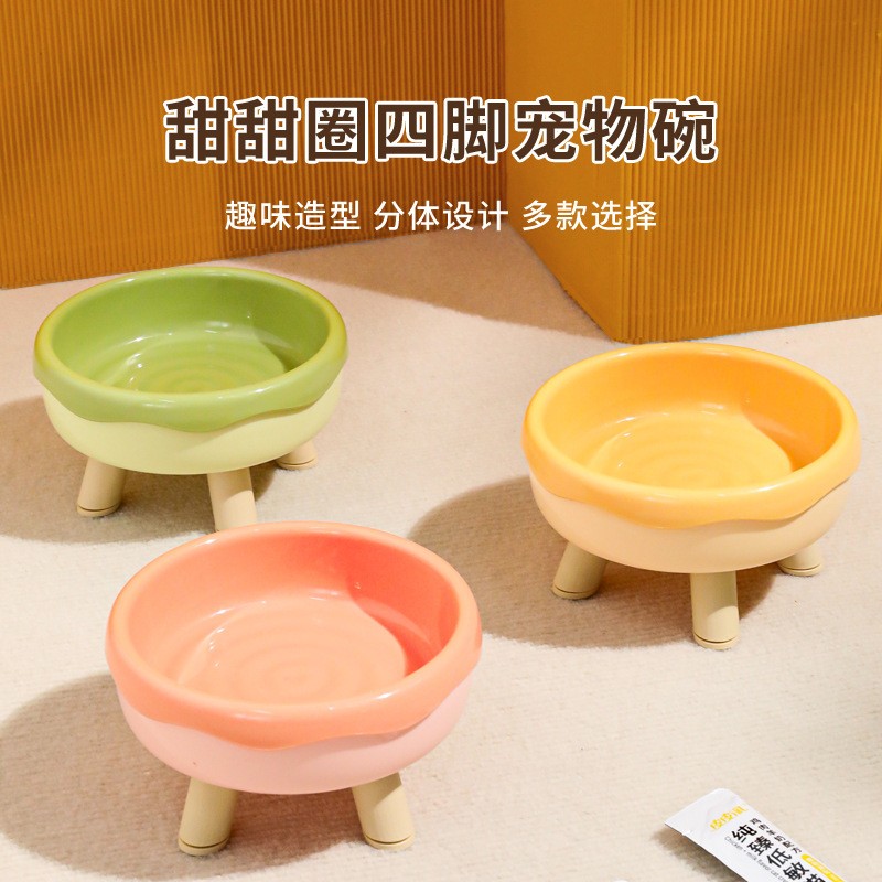 【全网热销3万+】高脚猫碗防打翻