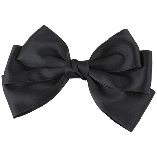 在逃公主蝴蝶结发夹网红气质酒红色立体顶夹小香风鸭嘴夹发卡头饰