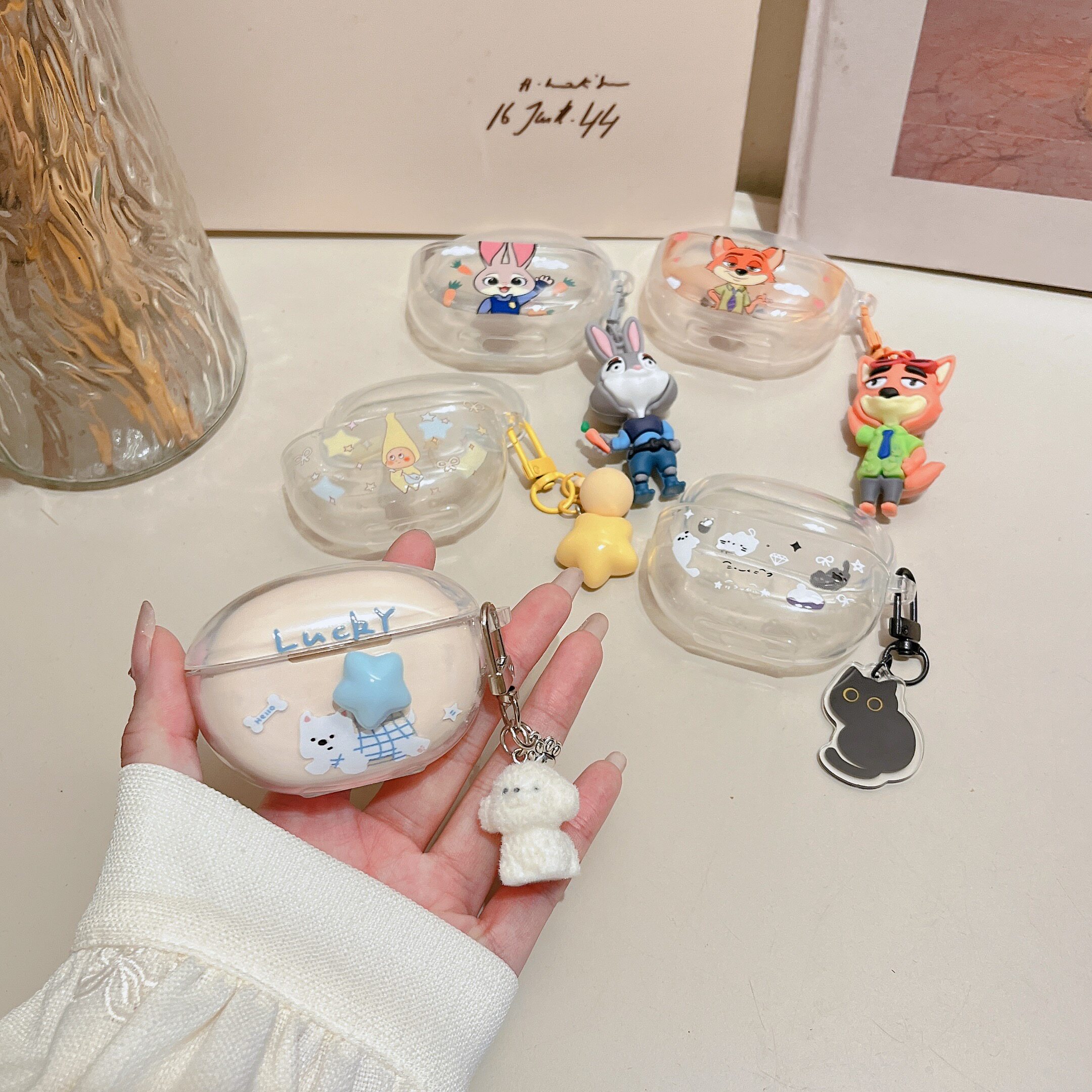 立体透明狗索爱SL6 pro耳机壳2026新款索尼SL6保护套索爱sl6无线蓝牙耳机软壳挂件防摔sl6透明盒卡通男女适用