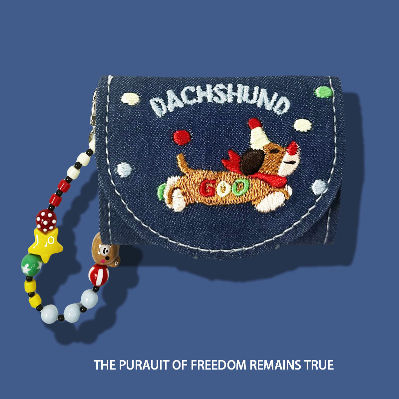 牛仔裤纹cflip适用华为se3腊肠狗