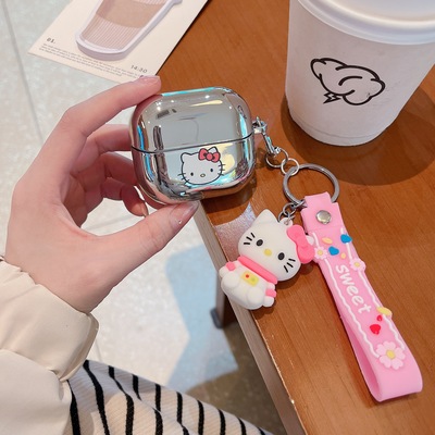 适用三星buds3pro耳机壳buds3耳机套电镀budsfe软壳高级感挂件budslive外壳buds pro充电仓耳机套男女款3fe潮