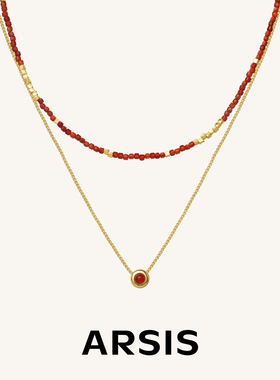 ARSIS鸿运红豆项链本命年礼物