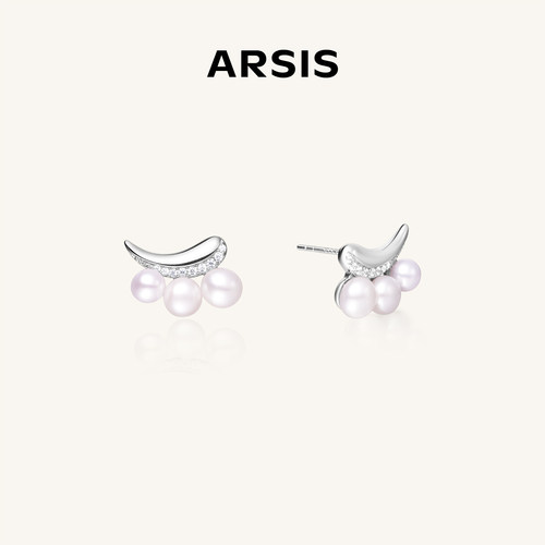 流光光影微笑耳钉简约小众