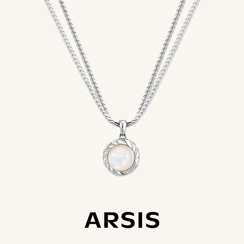 ARSIS流光白月光蛇骨链高级女