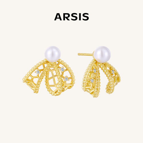 ARSIS纯真年代珠光飘带耳钉