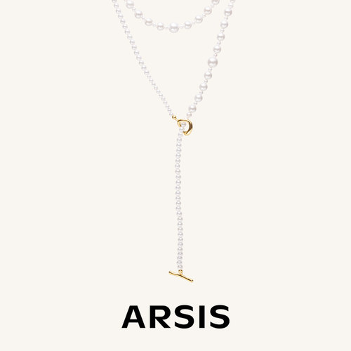ARSIS纯真年代复古OT扣长项链