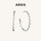 明星同款 ARSIS波光耳圈气质耳环轻奢高级大圆圈耳饰耳钉女