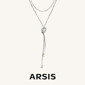 ARSIS流光波光项链法式 毛衣链新款 精致百搭轻奢设计款 中长款