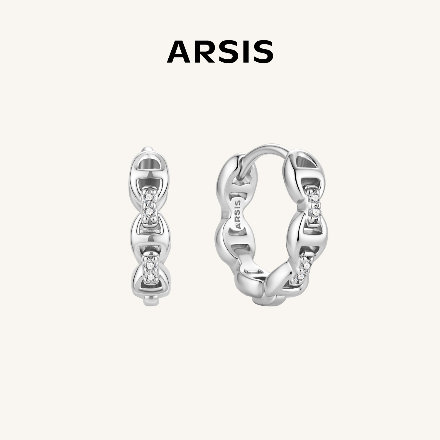 【新款】ARSIS自由搭配猪鼻耳扣设计感耳圈耳钉耳环几何圆圈高级