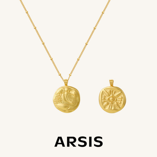 ARSIS纯真年代复古金币项链