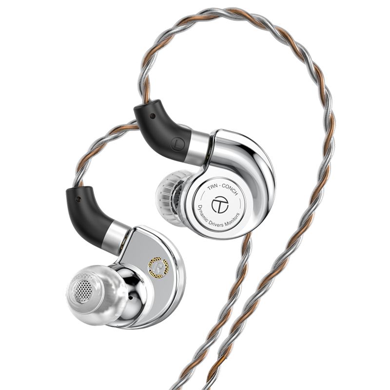 TRN海螺有线入耳式动圈耳机DLC振膜类钻石hifi高音质游戏音乐耳塞