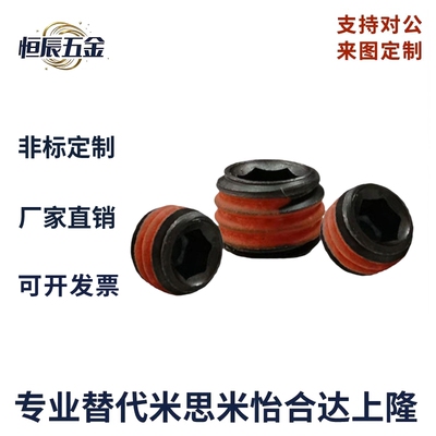 TAN01带密封涂层胶锥形沉头螺塞 MSWTK1/2/3/4/6/8 喉塞螺栓 堵头